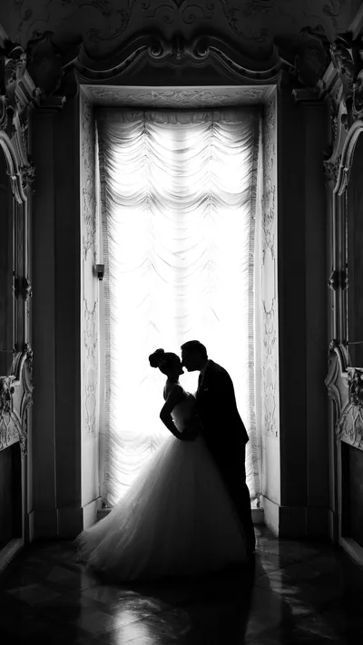 Brautpaar Portrait - romantische Hochzeitsfotografie